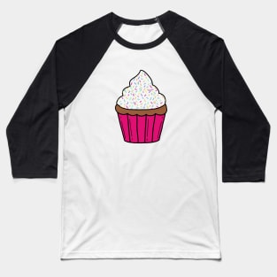 Rainbow Sprinkle Cupcake Baseball T-Shirt